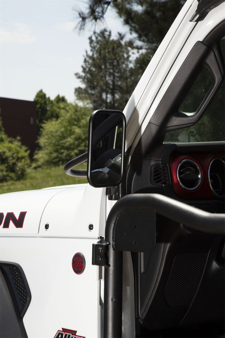 Rugged Ridge 18-20 Jeep Wrangler JL/JT Rectangular Trail Mirror - Bull Strap