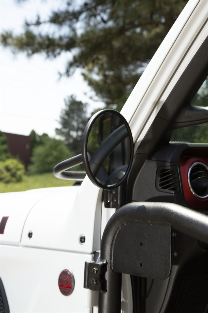 Rugged Ridge 18-20 Jeep Wrangler JL/JT Round Trail Mirror Kit - Bull Strap