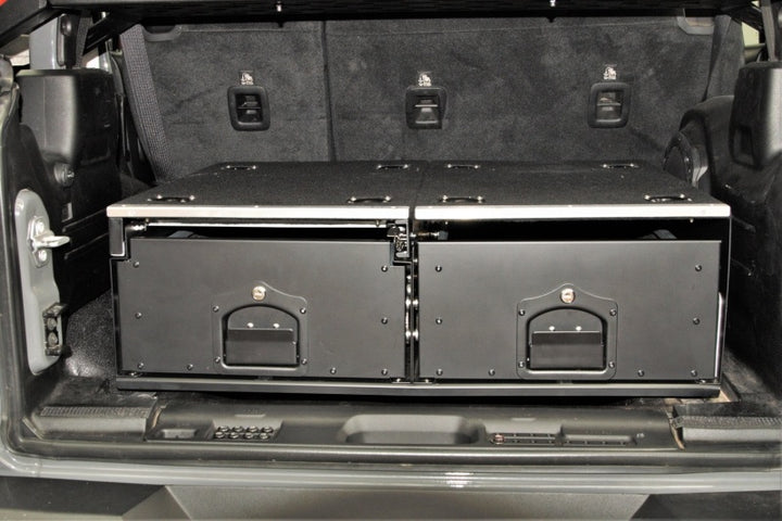 Rugged Ridge 18-22 Jeep Wrangler JL Cargo Storage Drawers - Bull Strap