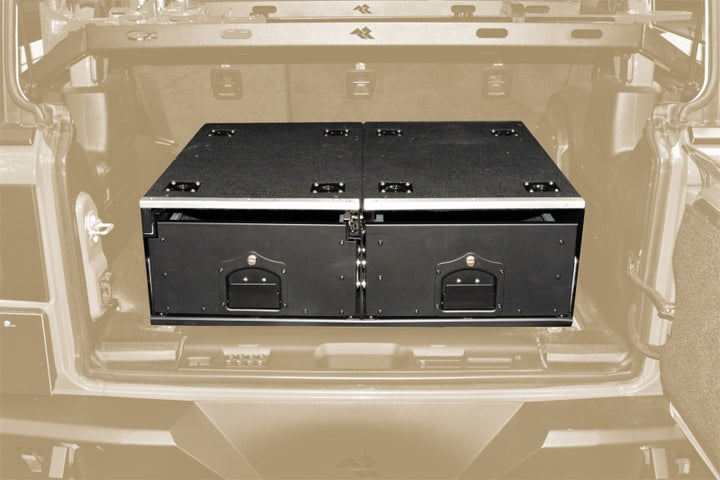 Rugged Ridge 18-22 Jeep Wrangler JL Cargo Storage Drawers - Bull Strap