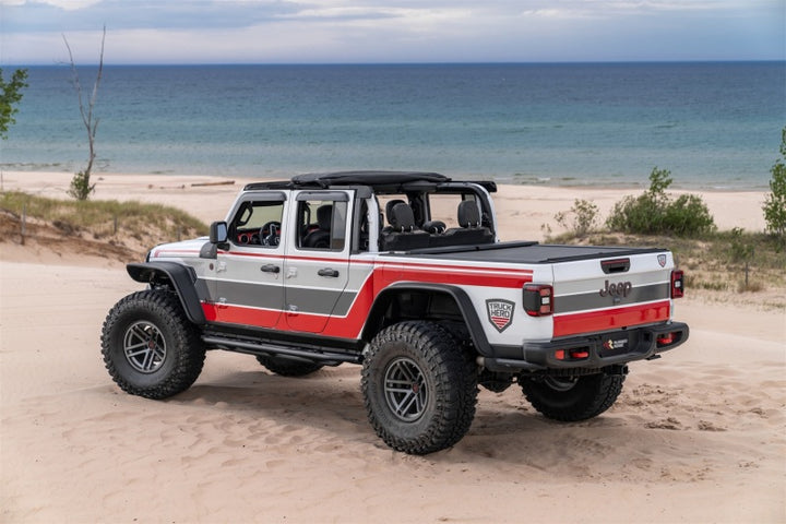 Rugged Ridge 20-22 Jeep Gladiator JT Voyager Fastback Soft Top - Black Diamond - Bull Strap