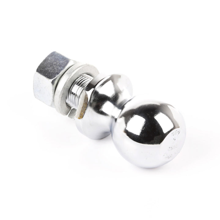 Rugged Ridge 2in Trailer Hitch Ball 1in Dia Shank Chrome - Bull Strap