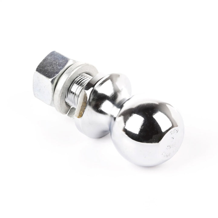 Rugged Ridge 2in Trailer Hitch Ball 1in Dia Shank Chrome - Bull Strap