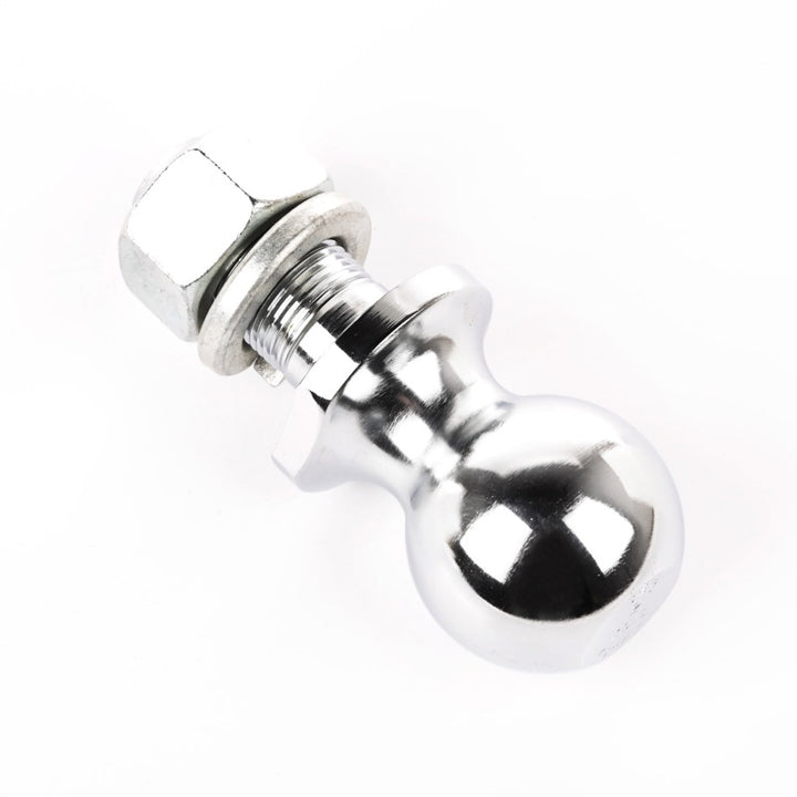 Rugged Ridge 2in Trailer Hitch Ball 1in Dia Shank Chrome - Bull Strap