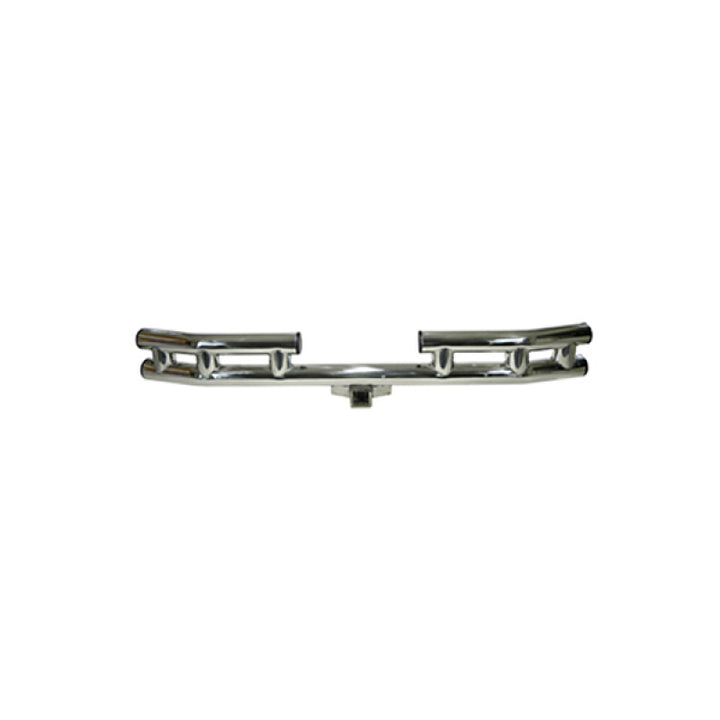 Rugged Ridge 3-In Rear Tube Bumper SS 55-06 CJ / Jeep Wrangler - Bull Strap