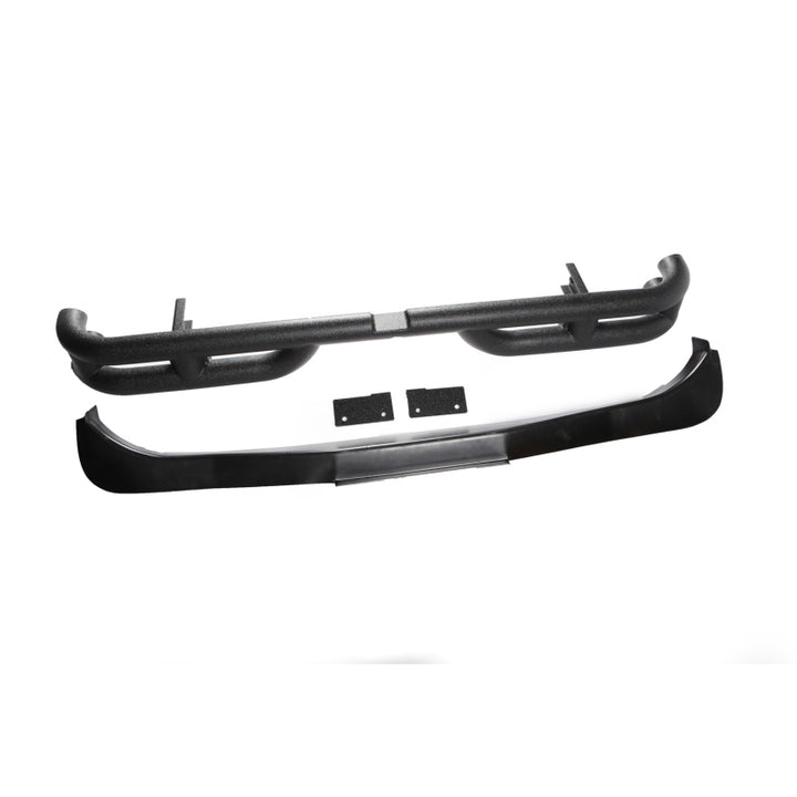 Rugged Ridge 3in Double Tube Rear Bumper 07-18 Jeep Wrangler - Bull Strap