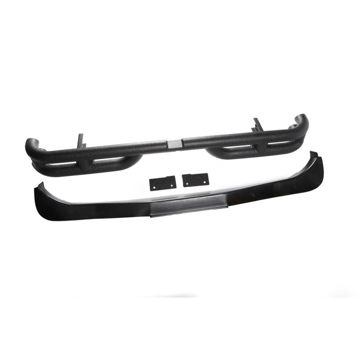 Rugged Ridge 3in Double Tube Rear Bumper 07-18 Jeep Wrangler - Bull Strap