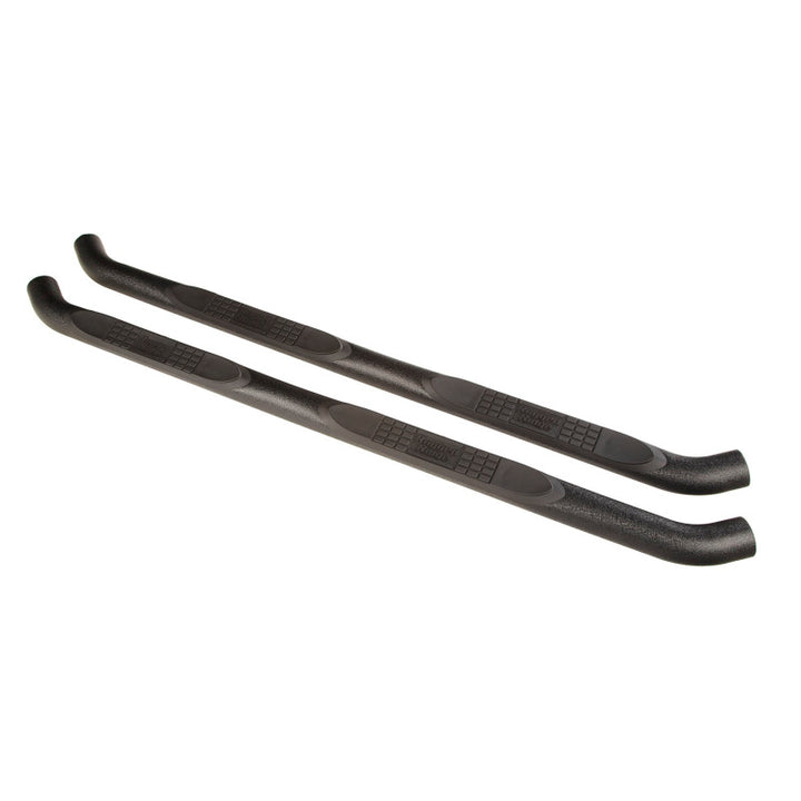 Rugged Ridge 3in Round Side Step Black 18-20 Jeep Wrangler JL 4Dr - Bull Strap