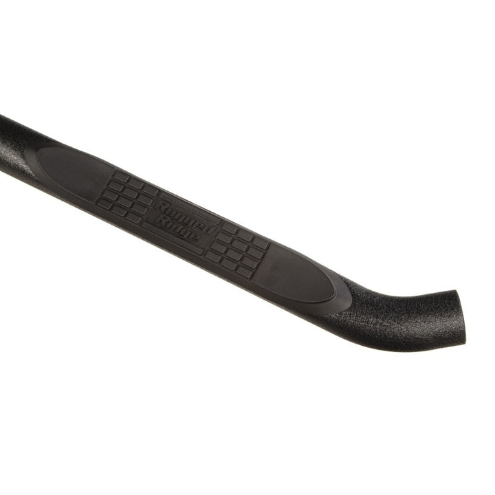 Rugged Ridge 3in Round Side Step Black 18-20 Jeep Wrangler JL 4Dr - Bull Strap