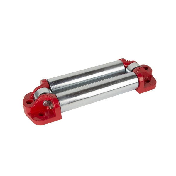Rugged Ridge 4-Way Red Fairlead Roller - Bull Strap