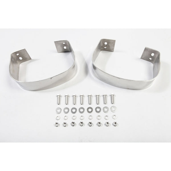 Rugged Ridge 76-95 Jeep CJ / Jeep Wrangler Stainless Steel Rear Bumperettes - Bull Strap