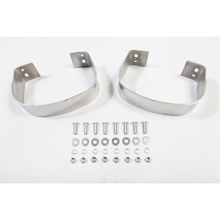 Rugged Ridge 76-95 Jeep CJ / Jeep Wrangler Stainless Steel Rear Bumperettes - Bull Strap