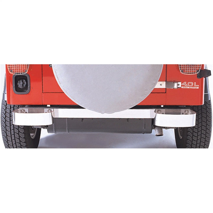Rugged Ridge 76-95 Jeep CJ / Jeep Wrangler Stainless Steel Rear Bumperettes - Bull Strap