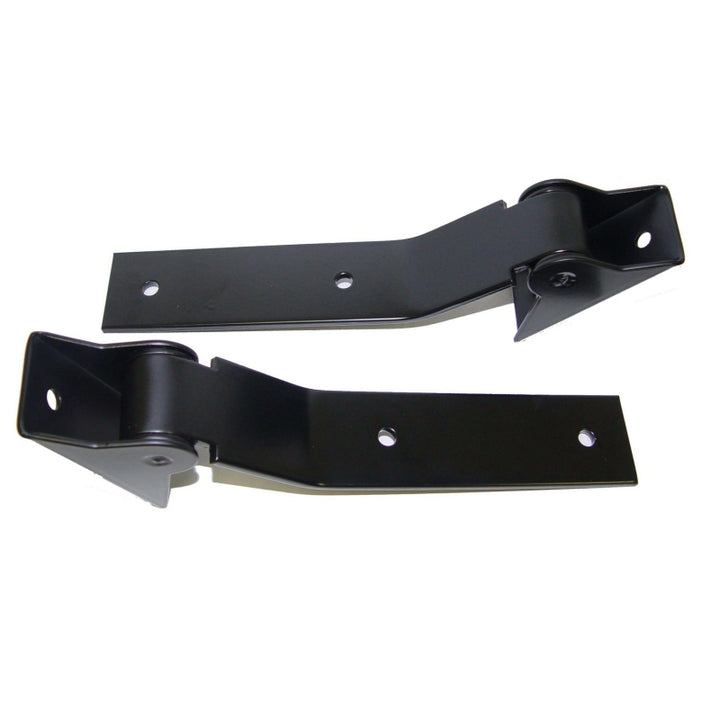 Rugged Ridge 87-95 Jeep Wrangler YJ Black Tailgate Hinge Set - Bull Strap