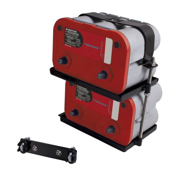 Rugged Ridge 97-06 Jeep Wrangler Dual Battery Tray - Bull Strap