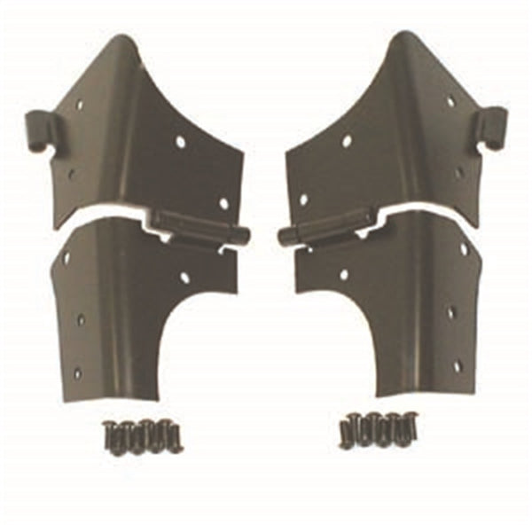 Rugged Ridge 97-06 Jeep Wrangler TJ Black Windshield Hinges - Bull Strap