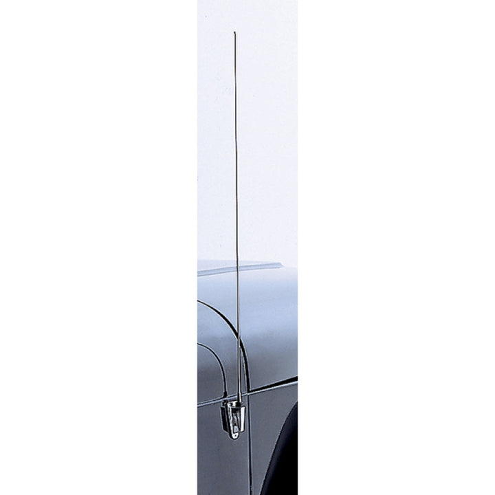 Rugged Ridge 97-06 Jeep Wrangler TJ/LJ Stainless Steel Antenna Mast & Base - Bull Strap