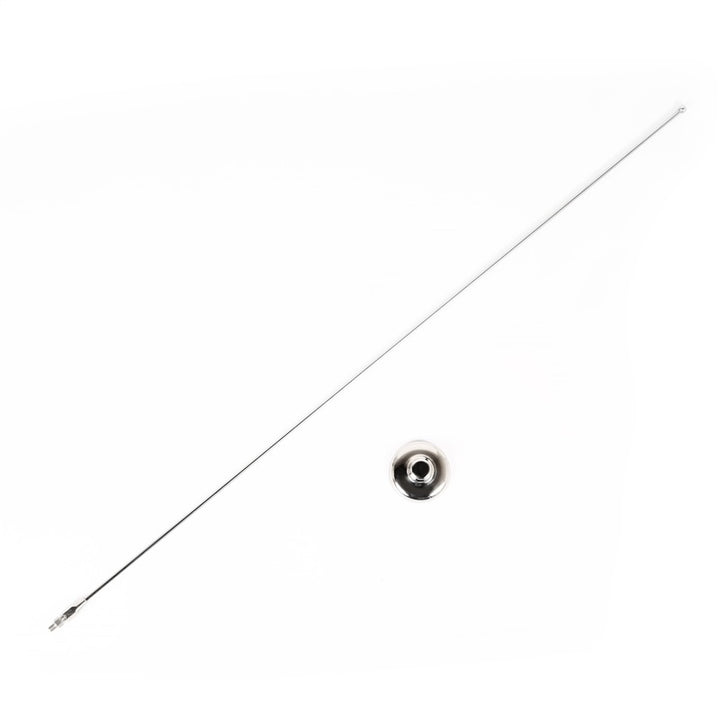 Rugged Ridge 97-06 Jeep Wrangler TJ/LJ Stainless Steel Antenna Mast & Base - Bull Strap