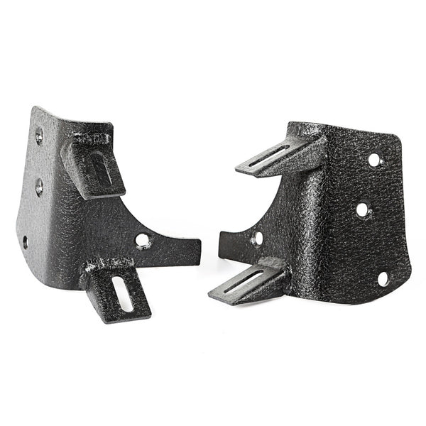 Rugged Ridge 97-06 Jeep Wrangler TJ Textured Black Dual A-Pillar Light Mount - Bull Strap