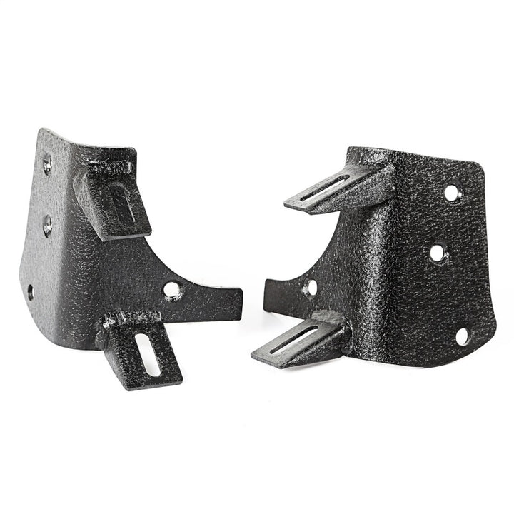 Rugged Ridge 97-06 Jeep Wrangler TJ Textured Black Dual A-Pillar Light Mount - Bull Strap