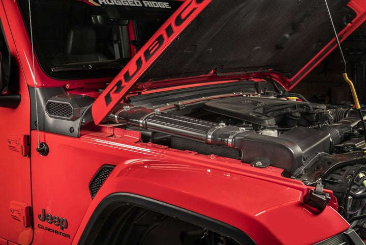 Rugged Ridge AmFib Low Mount Snorkel 18-20 Jeep Wrangler JL 2020 JT - Bull Strap