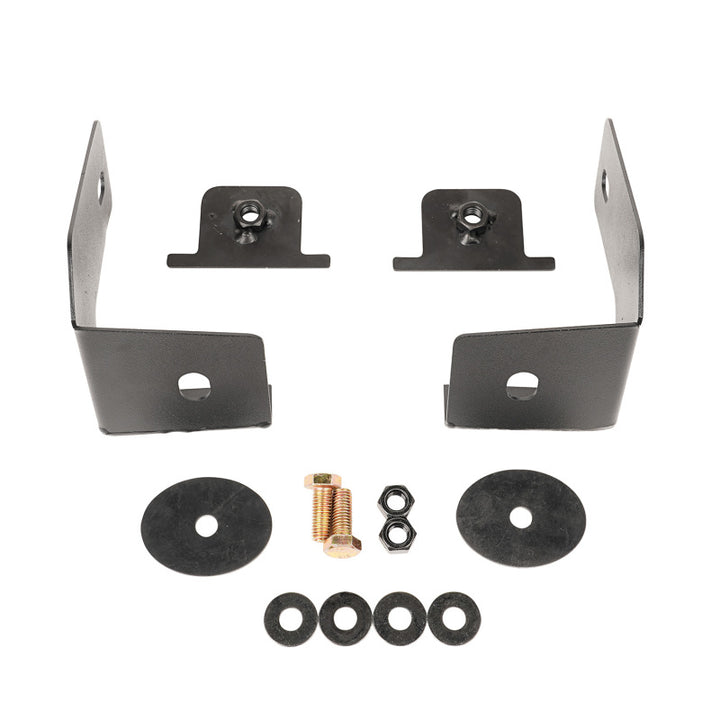 Rugged Ridge Arcus Front Bumper Tube Overrider Black JK - Bull Strap