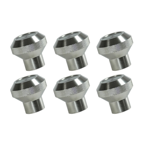 Rugged Ridge Billet Alum Dash Knob Set Alum 76-86 Jeep CJ - Bull Strap