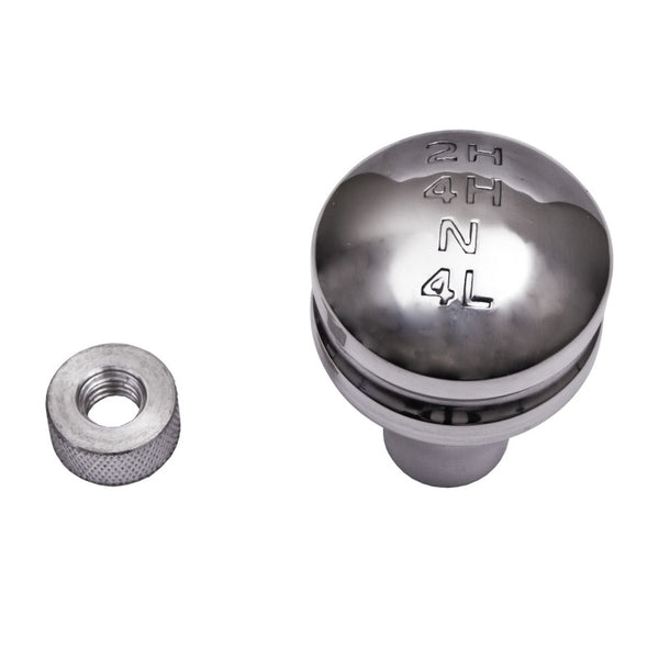 Rugged Ridge Billet Transfer Case Knob Alum 87-95 Jeep Wrangler YJ - Bull Strap