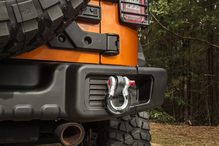 Rugged Ridge Black 7/8in D-Ring Isolator Kit - Bull Strap