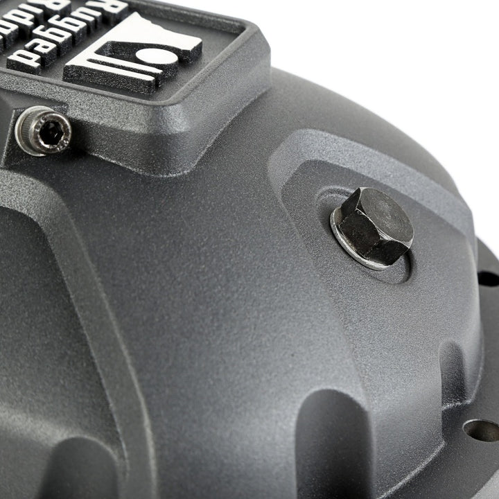 Rugged Ridge Boulder Aluminum Differential Cover Dana 30 Black - Bull Strap