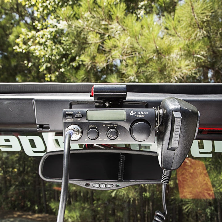Rugged Ridge CB Radio Mount Windshield 03-06 Jeep Wrangler TJ/LJ - Bull Strap
