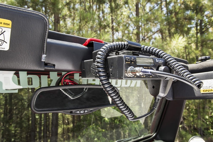 Rugged Ridge CB Radio Mount Windshield 03-06 Jeep Wrangler TJ/LJ - Bull Strap