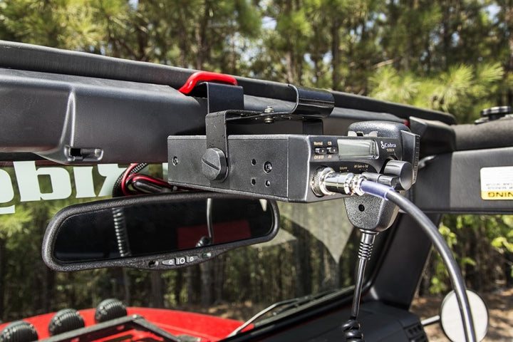 Rugged Ridge CB Radio Mount Windshield 03-06 Jeep Wrangler TJ/LJ - Bull Strap