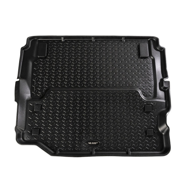 Rugged Ridge Cargo Liner Full Black 18-20 Jeep Wrangler JL 2 Dr - Bull Strap