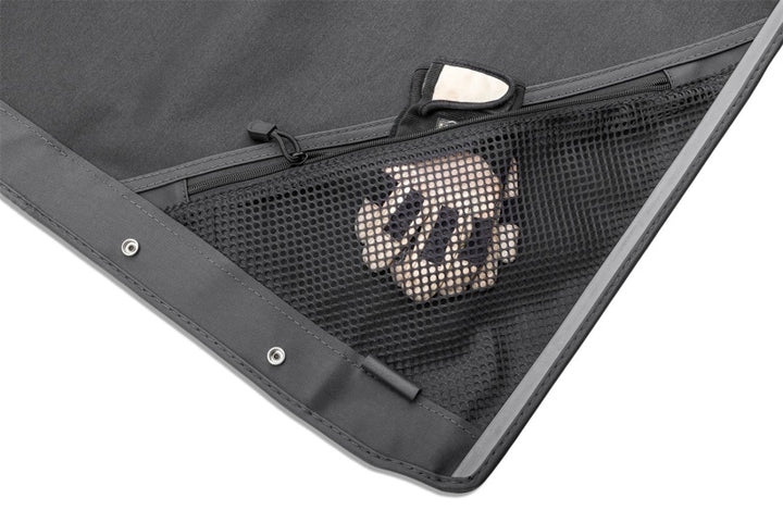 Rugged Ridge Complete Soft Top w/Black Frame 76-95 Jeep Wrangler CJ/YJ - Bull Strap