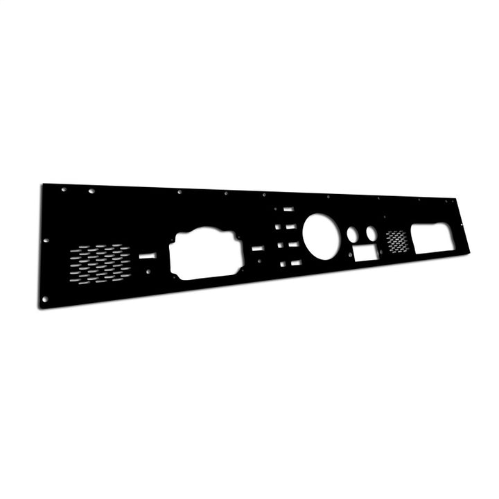Rugged Ridge Dash Panel Pre-Cut Holes Black 76-86 Jeep CJ - Bull Strap