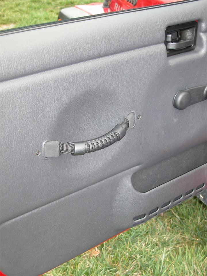 Rugged Ridge Door Pull Straps Black 97-06 Jeep Wrangler - Bull Strap