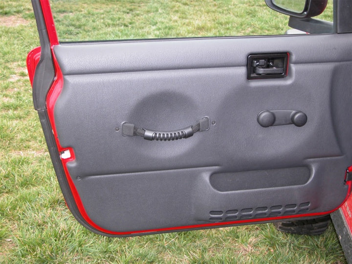 Rugged Ridge Door Pull Straps Black 97-06 Jeep Wrangler - Bull Strap