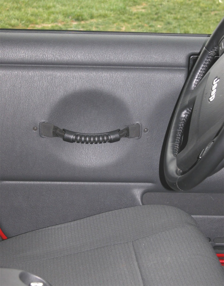 Rugged Ridge Door Pull Straps Black 97-06 Jeep Wrangler - Bull Strap