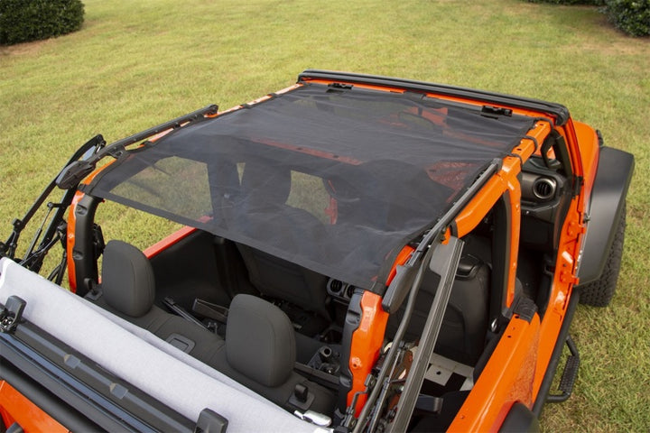 Rugged Ridge Eclipse Sun Shade Full 18-20 Jeep Wrangler JL 2-Dr - Bull Strap