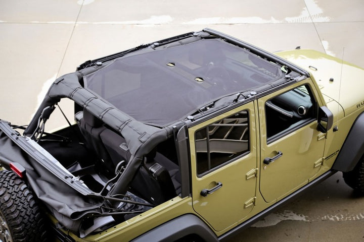 Rugged Ridge Eclipse Sun Shade Full 4-Dr 07-18 Jeep Wrangler JK - Bull Strap