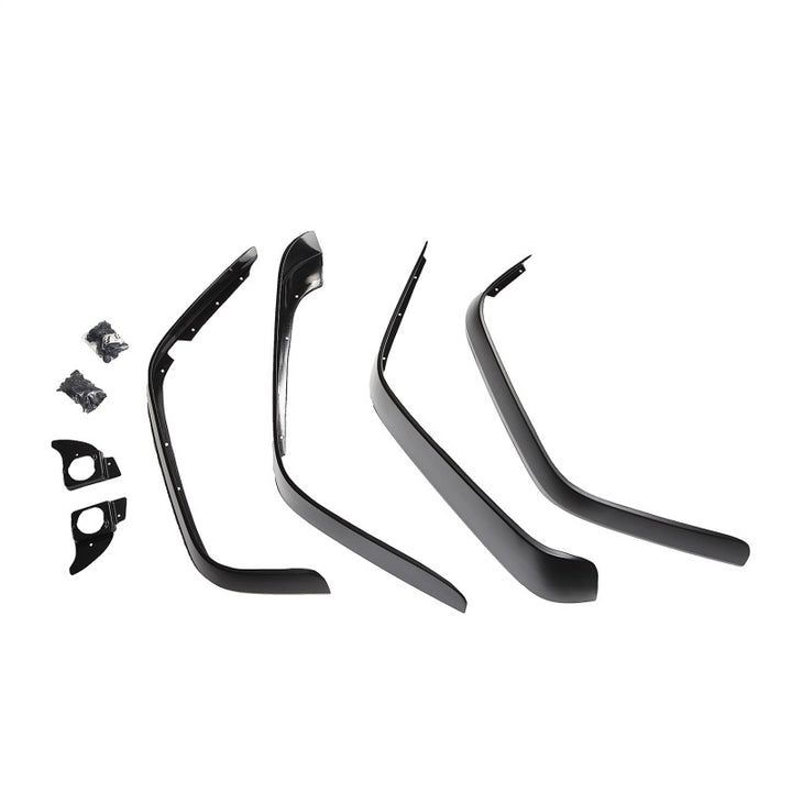Rugged Ridge Flat Flare and Fender Liner Kit 07-18 Jeep Wrangler - Bull Strap