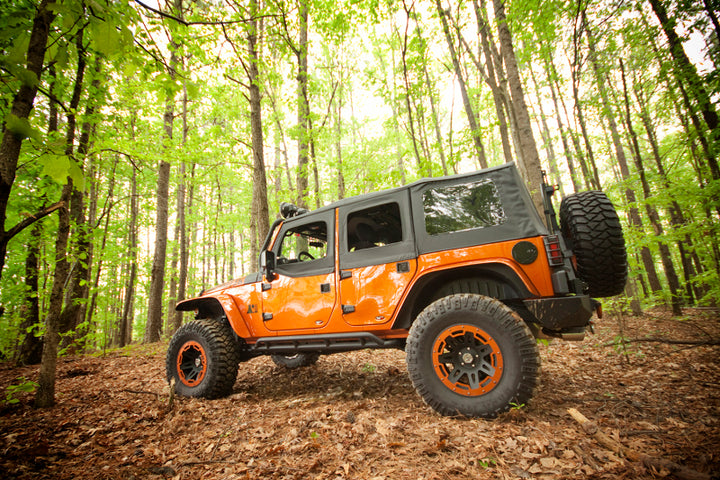 Rugged Ridge Flat Flare and Fender Liner Kit 07-18 Jeep Wrangler - Bull Strap