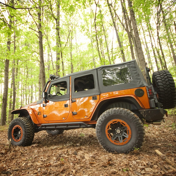 Rugged Ridge Flat Flare and Fender Liner Kit 07-18 Jeep Wrangler - Bull Strap