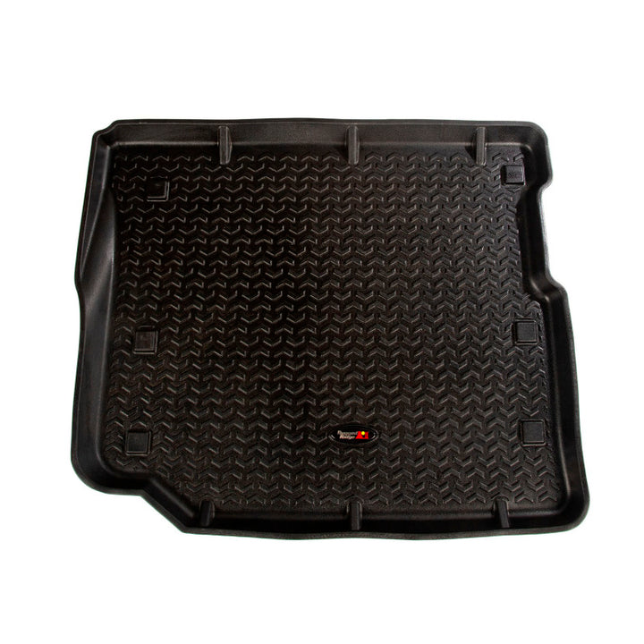 Rugged Ridge Floor Liner Cargo Black 18-21 Jeep Wrangler JL 4 Dr (Excl. 4XE Models) - Bull Strap