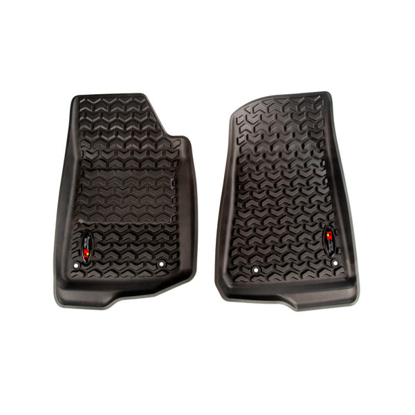 Rugged Ridge Floor Liner Front Black 2018-2020 Jeep Wrangler 2020 Gladiator JL / JT - Bull Strap