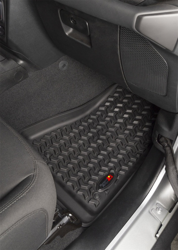 Rugged Ridge Floor Liner Front Black 2018-2020 Jeep Wrangler 2020 Gladiator JL / JT - Bull Strap