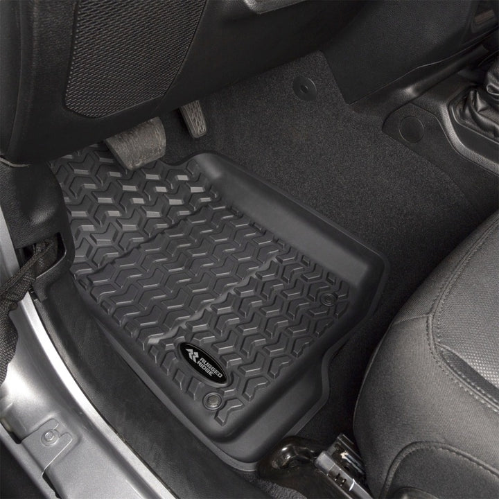 Rugged Ridge Floor Liner Kit Black F/R 20-21 Jeep Gladiator (JT) - Bull Strap