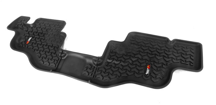 Rugged Ridge Floor Liner Rear Black 1976-1986 Jeep CJ-7 87-95 Jeep Wrangler YJ - Bull Strap