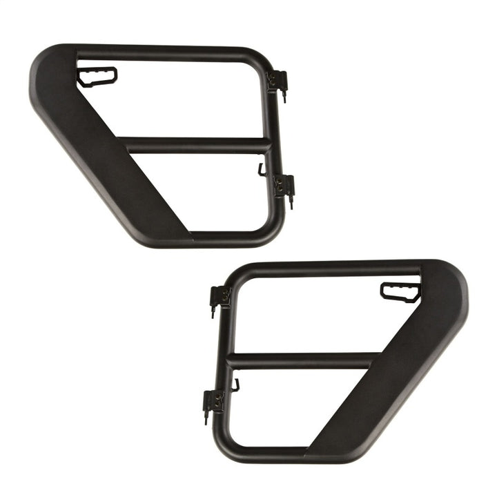 Rugged Ridge Fortis Rear Tube Doors 18-20 Jeep JL / 2020 JT - Bull Strap